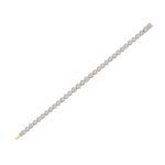 Load image into Gallery viewer, Tennis bracelet in yellow gold with white diamonds of 3.65 ct in weight