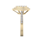 Load image into Gallery viewer, Pear cluster engagement ring in white gold with white diamonds of 0.63 ct in weight