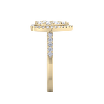 Load image into Gallery viewer, Pear cluster ring in rose gold with white diamonds of 0.98 ct in weight