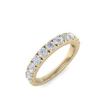 Load image into Gallery viewer, Classic Wedding band in rose gold with white diamonds of 0.96 ct in weight