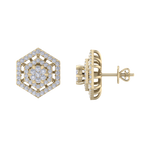 Load image into Gallery viewer, Stud earrings in white gold with white diamonds of 1.45 ct in weight