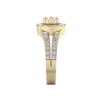 Load image into Gallery viewer, Engagement ring in yellow gold with white diamonds of 0.77 ct in weight