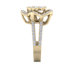 Load image into Gallery viewer, Elegant Diamond ring in yellow gold with white diamonds of 0.89 ct in weight