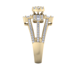 Load image into Gallery viewer, Beautiful ring in yellow gold with white diamonds of 0.91 ct in weight