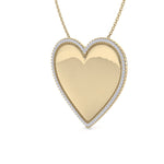 Load image into Gallery viewer, Heart pendant in white gold with white diamonds of 0.33 ct in weight
