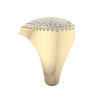 Load image into Gallery viewer, Heart diamond ring in yellow gold with white diamonds of 1.50 ct in weight