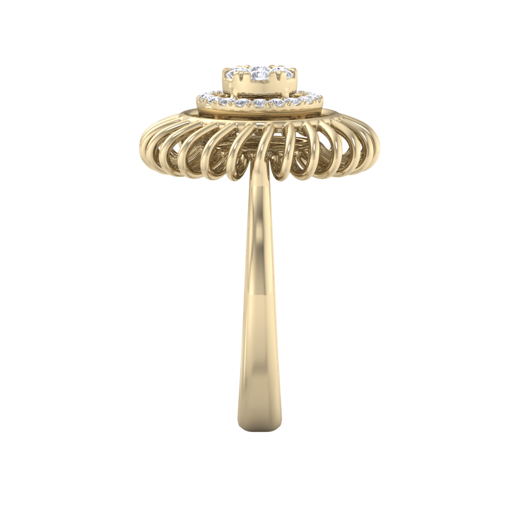 Diamond ring in white gold with white diamonds of 0.23 ct in weight