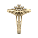 Load image into Gallery viewer, Statement ring in white gold with white diamonds of 0.98 ct in weight