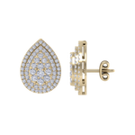 Load image into Gallery viewer, 3 in 1 earrings in rose gold with white diamonds of 0.85 ct in weight