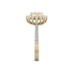 Load image into Gallery viewer, Beautiful ring in yellow gold with white diamonds of 0.74 ct in weight