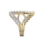 Load image into Gallery viewer, Intertwined ring in rose gold with white diamonds of 1.20 ct in weight