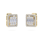 Load image into Gallery viewer, Beautiful Earrings in rose gold with white diamonds of 0.65 ct in weight