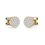 Load image into Gallery viewer, Classic round stud earrings in white gold with white diamonds of 0.26 ct in weight