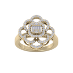 Load image into Gallery viewer, Diamond ring in yellow gold with white diamonds of 0.53 ct in weight