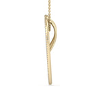 Load image into Gallery viewer, Heart pendant in yellow gold with white diamonds of 0.33 ct in weight