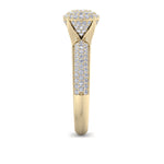 Load image into Gallery viewer, Cluster Diamond ring in rose gold with white diamonds of 0.71 ct in weight