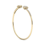 Load image into Gallery viewer, Cuff bracelet in rose gold with white diamonds of 0.56 ct in weight