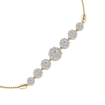 Load image into Gallery viewer, Diamond bolo bracelet in rose gold with white diamonds of 0.86 ct in weight