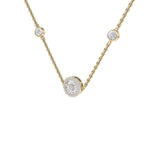 Load image into Gallery viewer, Beautiful Necklace in white gold with white diamonds of 0.37 ct in weight