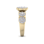 Load image into Gallery viewer, Bridal ring in rose gold with white diamonds of 2.29 ct in weight