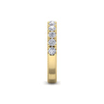 Load image into Gallery viewer, Pavé diamond ring in rose gold with medium sized white diamonds of 1.01 ct in weight