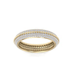 Load image into Gallery viewer, Eternity band in yellow gold with white diamonds of 0.96 ct in weight