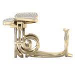 Load image into Gallery viewer, Enchanted butterfly ring in white gold with white diamonds of 2.79 ct in weight