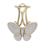 Load image into Gallery viewer, Enchanted butterfly ring in rose gold with white diamonds of 2.79 ct in weight