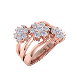 Load image into Gallery viewer, Beautiful ring in rose gold with white diamonds of 0.88 ct in weight