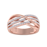 Load image into Gallery viewer, Elegant Diamond ring in yellow gold with white diamonds of 0.55 ct in weight