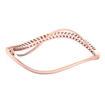 Load image into Gallery viewer, Stylish bracelet in rose gold with white diamonds of 1.08 ct in weight