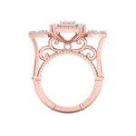 Load image into Gallery viewer, Diamond ring in rose gold with white diamonds of 0.75 ct in weight