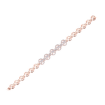 Load image into Gallery viewer, Statement bracelet in rose gold with white diamonds of 1.22 ct in weight