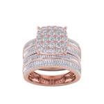 Load image into Gallery viewer, Diamond ring in rose gold with white diamonds of 2.63 ct in weight