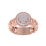 Load image into Gallery viewer, Beautiful ring in rose gold with white diamonds of 0.41 ct in weight