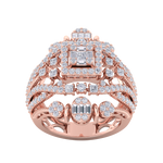 Load image into Gallery viewer, Beautiful ring in rose gold with white diamonds of 1.64 ct in weight