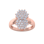 Load image into Gallery viewer, Beautiful ring in rose gold with white diamonds of 1.22 ct in weight