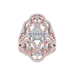 Load image into Gallery viewer, Statement ring in white gold with white diamonds of 1.90 ct in weight