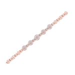 Load image into Gallery viewer, Statement bracelet in rose gold with white diamonds of 1.92 ct in weight