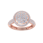 Load image into Gallery viewer, Beautiful ring in rose gold with white diamonds of 1.09 ct in weight