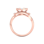 Load image into Gallery viewer, Elegant ring in white gold with white diamonds of 0.22 ct in weight