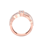 Load image into Gallery viewer, Diamond ring in rose gold with white diamonds of 0.82 ct in weight