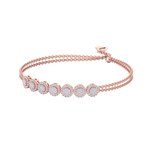 Load image into Gallery viewer, Classic bracelet in yellow gold with white diamonds of 1.12 ct in weight