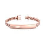 Load image into Gallery viewer, Bar diamond chain bracelet in rose gold with white diamond of 1.72 ct in weight