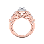 Load image into Gallery viewer, Diamond ring in rose gold with white diamonds of 0.99 ct in weight