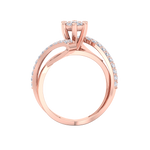 Load image into Gallery viewer, Engagement ring in white gold with white diamonds of 0.74 ct in weight