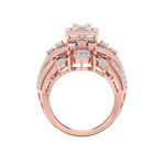 Load image into Gallery viewer, Beautiful ring in rose gold with white diamonds of 1.64 ct in weight