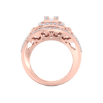 Load image into Gallery viewer, Fashion ring in yellow gold with white diamonds of 0.96 ct in weight