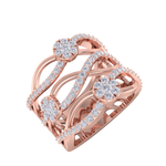 Load image into Gallery viewer, Diamond ring in white gold with white diamonds of 0.82 ct in weight