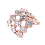 Load image into Gallery viewer, Diamond ring in yellow gold with white diamonds of 2.06 ct in weight